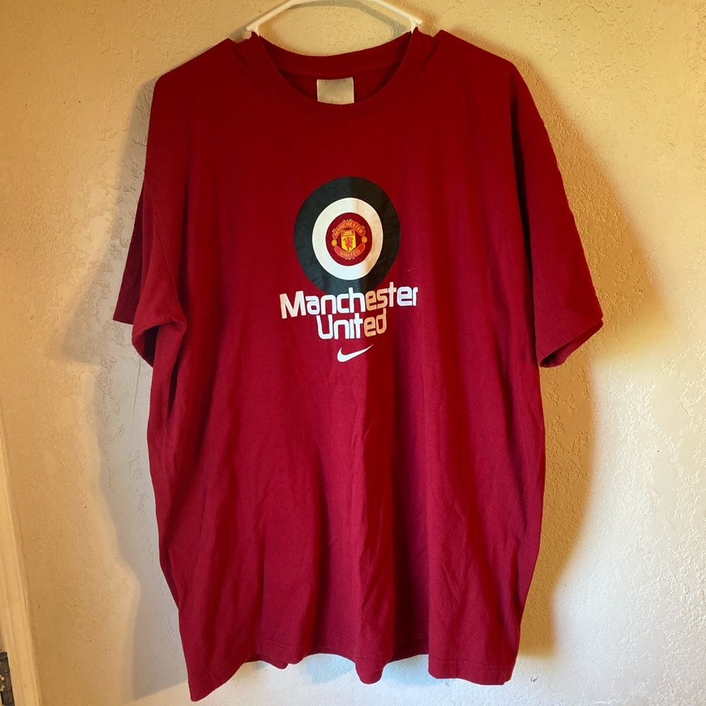 Nike Manchester United soccer shirt.